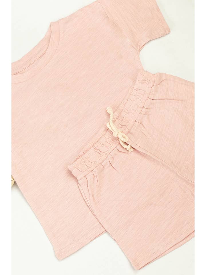 Little Organic Co - Wholesale Lounge Set - Kids - Baby organic Short Sleeve kids Lounge set 6