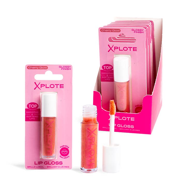 XPLOTE CHERRY GLOW LIPGLOSS for wholesale by Aquarius Cosmetic SLU