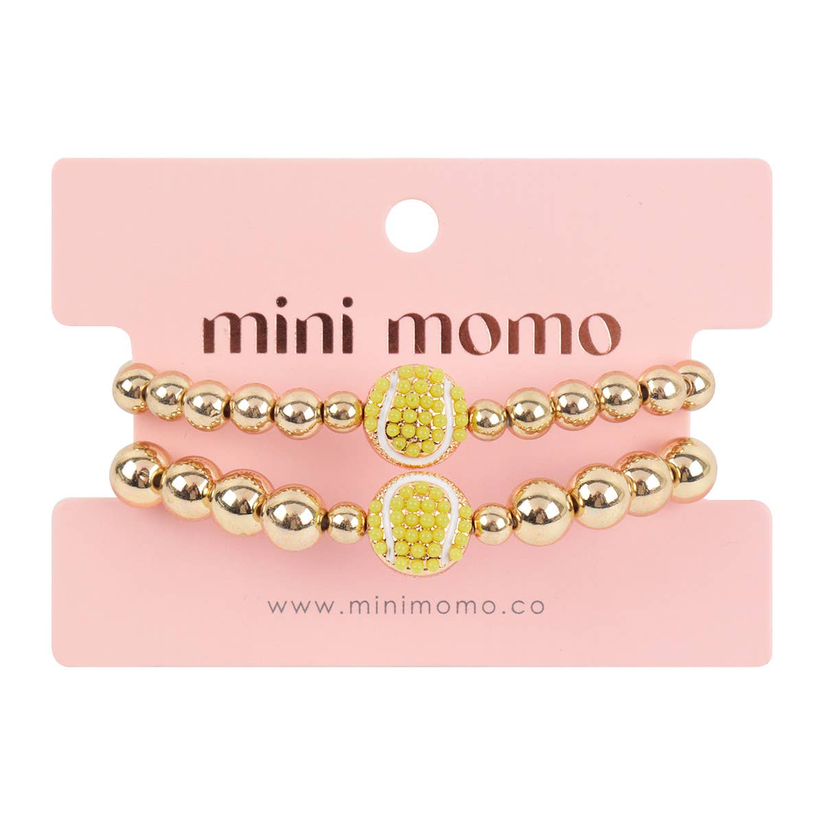 Loven x Mini Momo - Wholesale Beaded Bracelet - Mommy and Me Bracelets - Rhinestone Sports Charm Set10