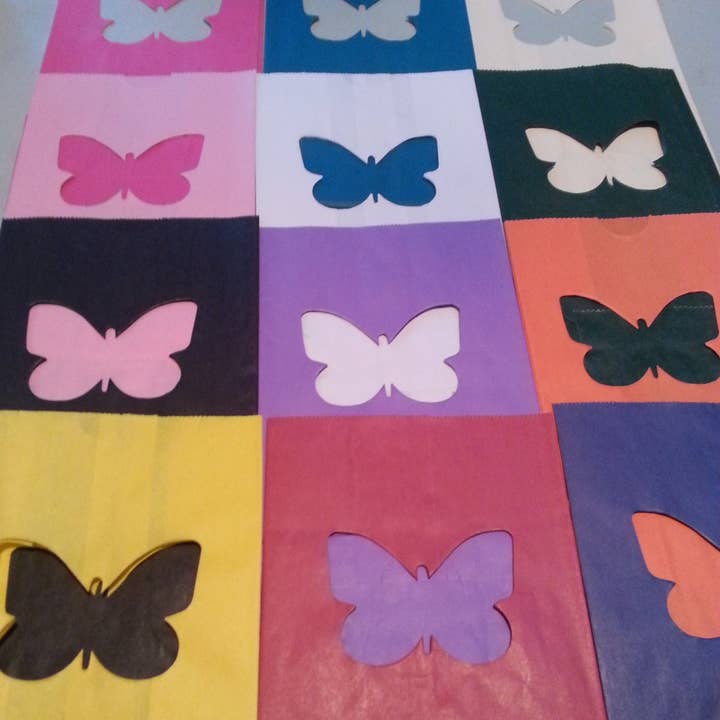 Bolsas Butterfly Luminary para toda ocasión, paquete de 10 para venta al por mayor de Party Bibs