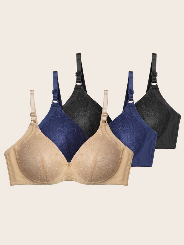 Isadora, Tipi toe, & James Fiallo - Venta al por mayor Sujetador - Mujer - Sujetador inalámbrico de malla moldeada con estampado floral de Isadora para mujer
