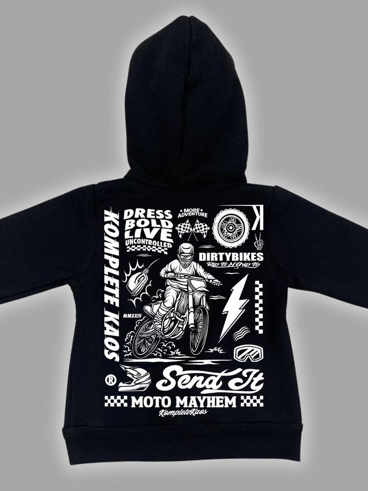 Moto Mayhem Hoodie for wholesale by Komplete Kaos