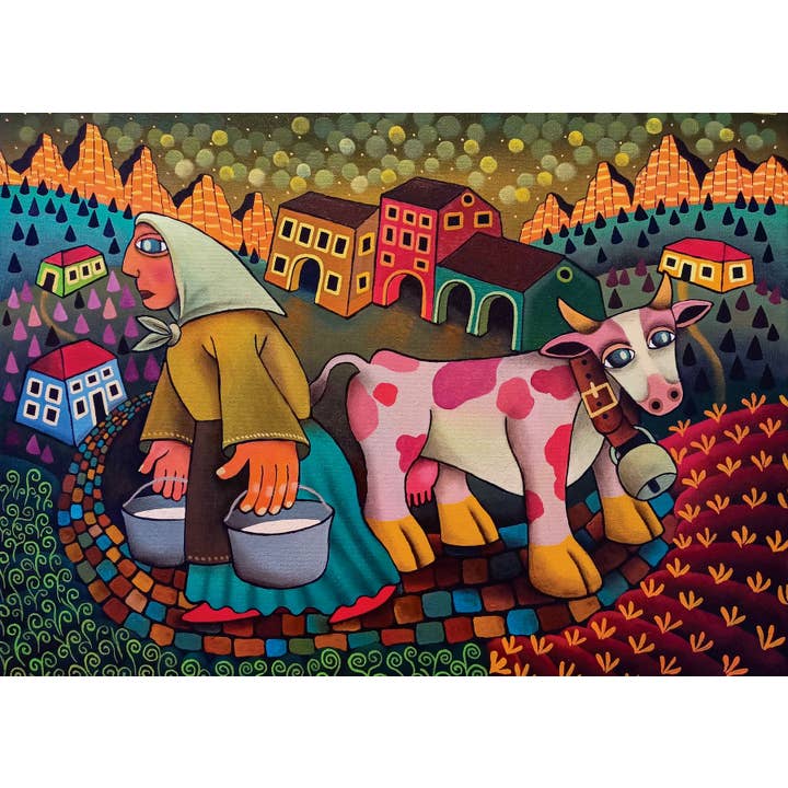 Art & Fable Puzzle Company, LLC - Wholesale Puzzle - Adult - NEW! My Cow, 500-pc Velvet-Touch Jigsaw Puzzle