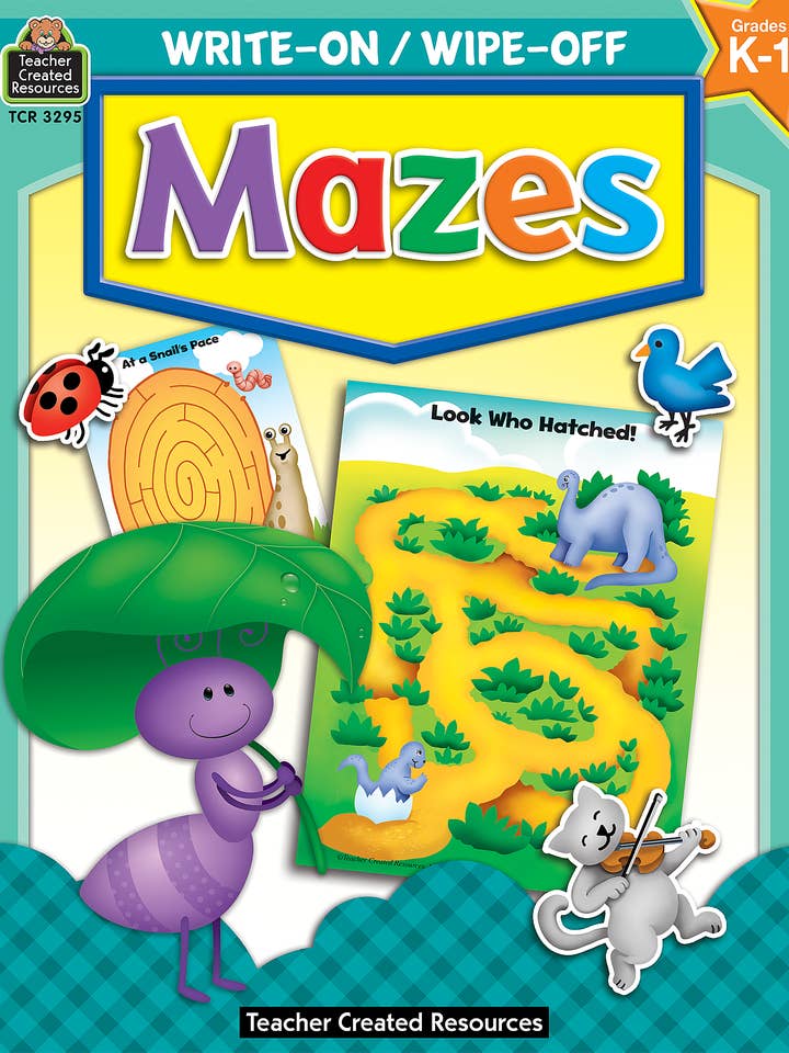 Write-On/Wipe-Off: Mazes for wholesale by Teacher Created Resources