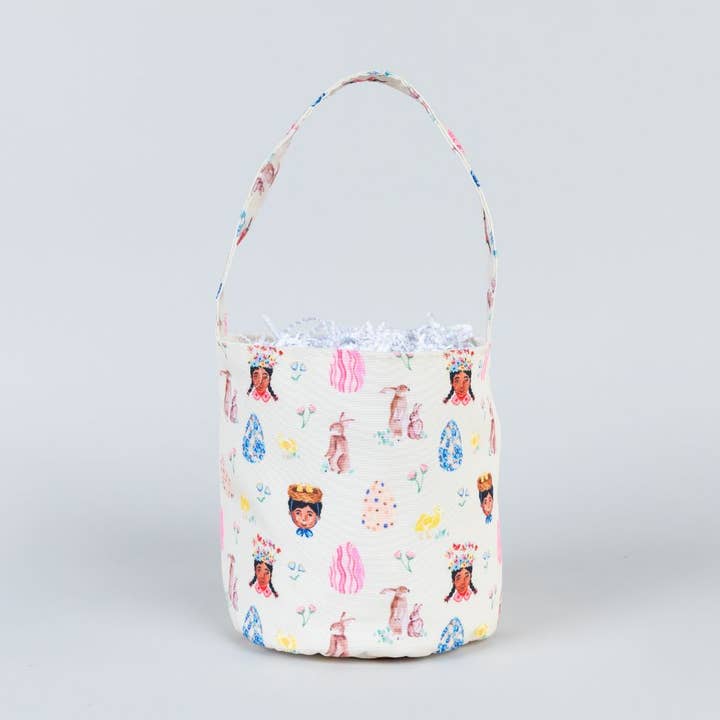 Spring Hat Easter Egg Hunt Goodie Bag, Easter Bunny Gift Bag for wholesale by Sunny and Ted