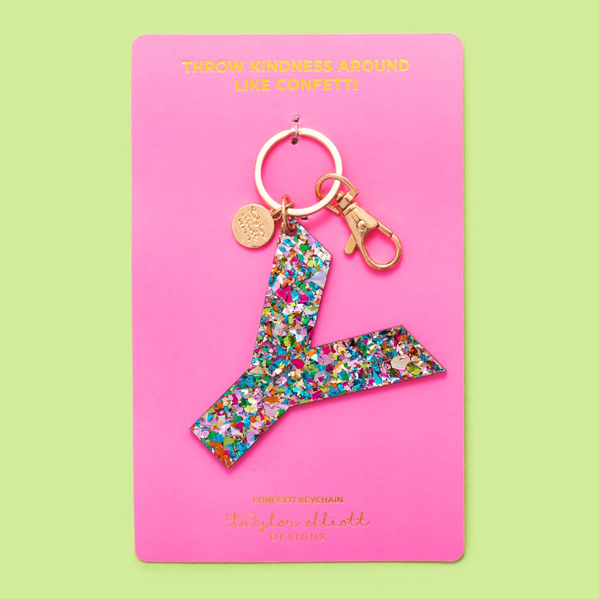 Taylor Elliott Designs - Wholesale Keychain - Women's - *SOME LETTERS ON SALE* Keychain - Confetti Letters - Single23
