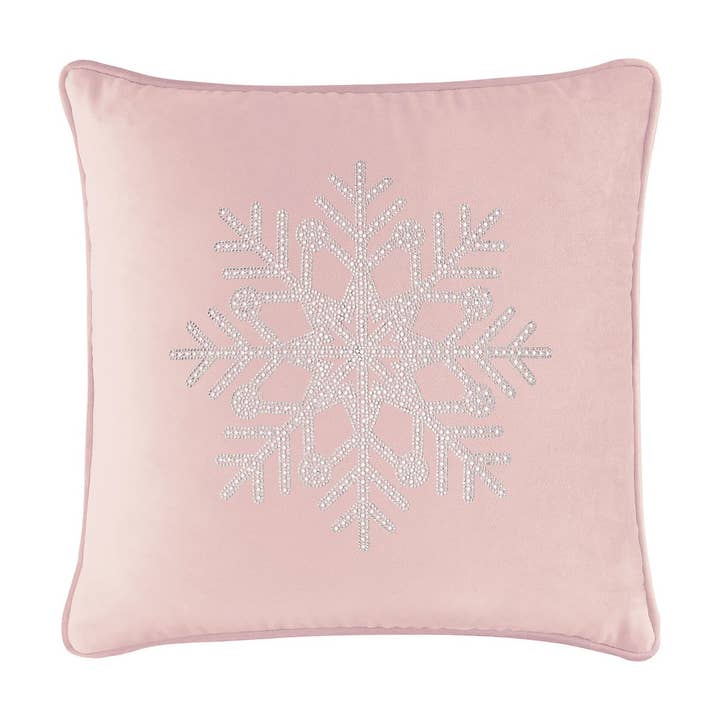 Sparkles Home - Wholesale Throw/Decorative Pillow - Rhinestone Snowflake Pillow45