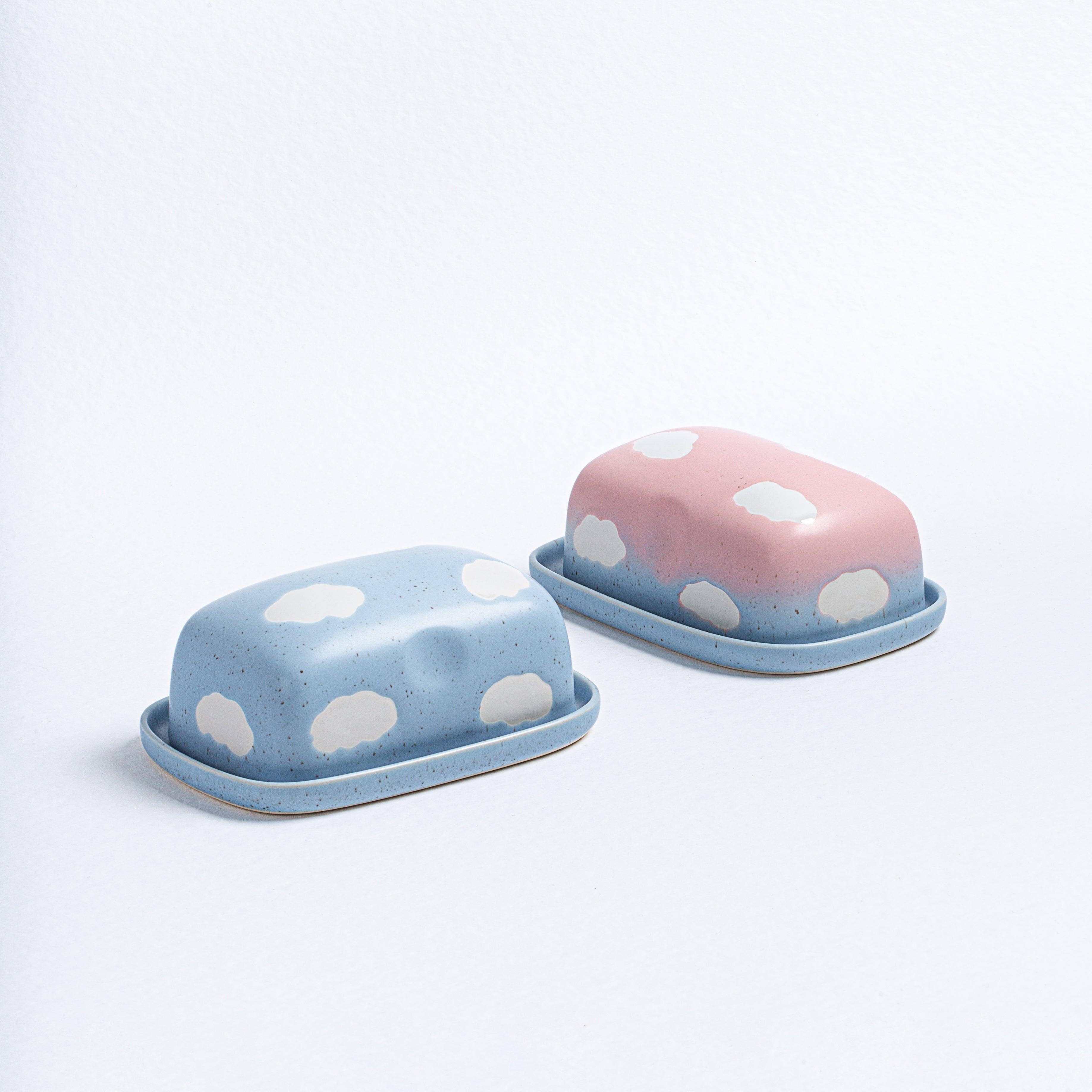 Egg Back Home – wholesale Smörtallrik – Smörask med molnmönster5