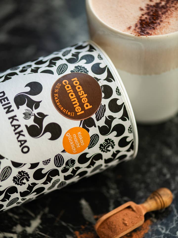 roasted caramel chocolate powder | Your cocoa | Caramel for wholesale by Dein Kakao