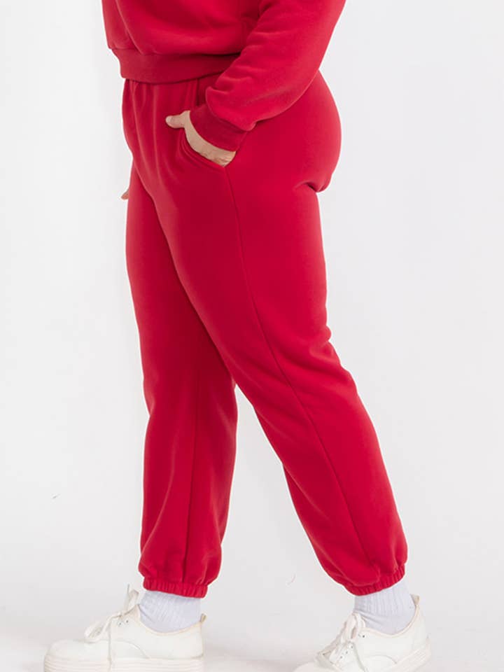 CAPELLA APPAREL - Wholesale Athletic Sweatpants/Joggers - Women's - Plus Size Poly Fleece Elastic Waist Joggers