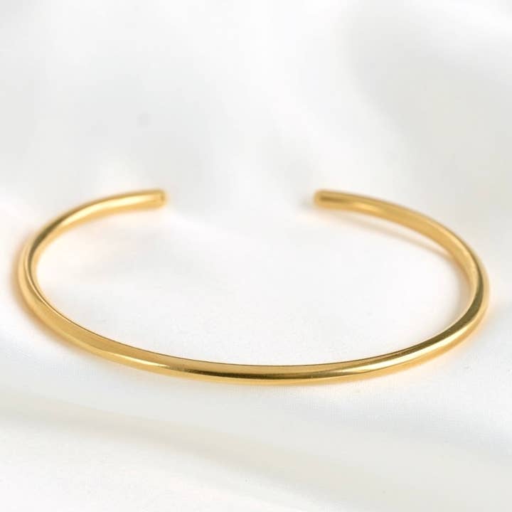 Blueyejewelry - Wholesale Cuff Bracelet - Slim Cuff Bracelets - Waterproof Gold Open Bangle -Claw Cuff6