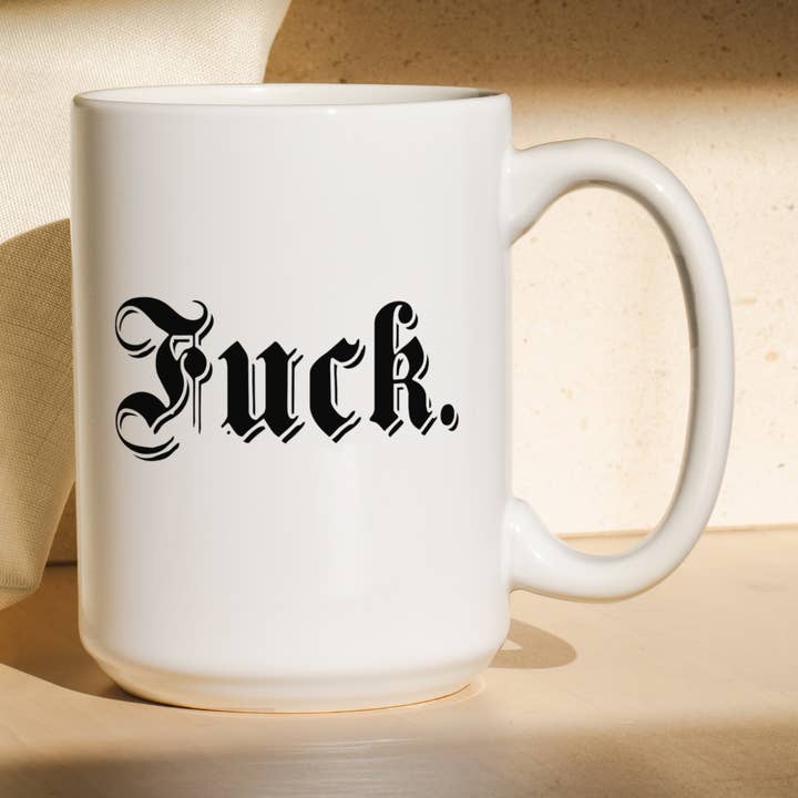 Fuck | Mug for wholesale by Wisdom and Wonder Designs