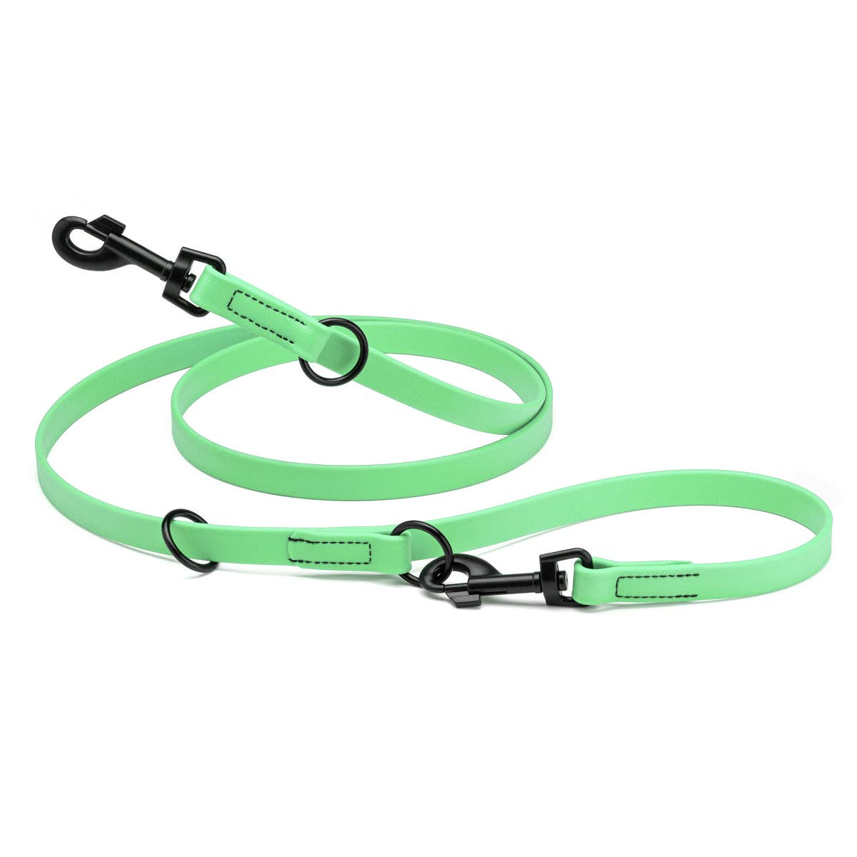 Dogline – wholesale Pet leash – Dog – Biothane Adjustable Multi-Purpose Dog Leash with Black Hardware, 7FT13