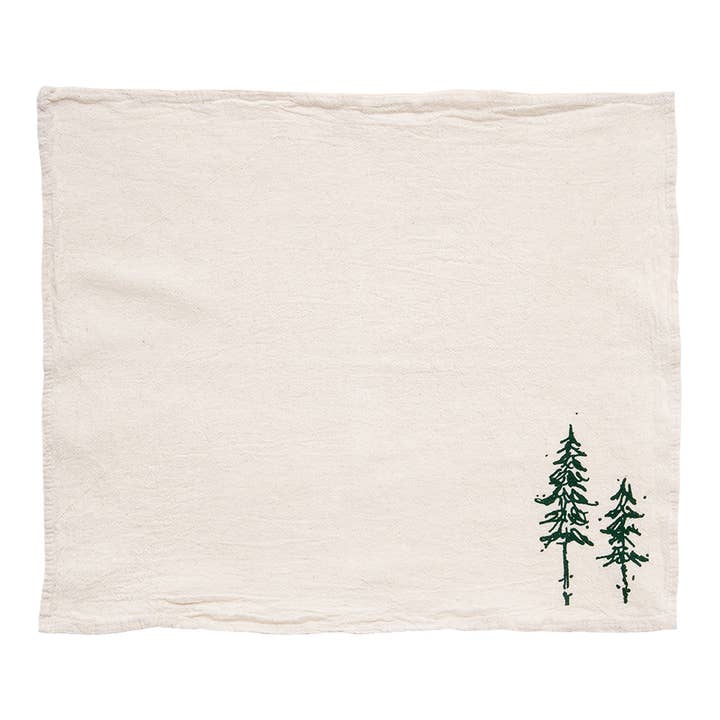 Cinder + Salt - Wholesale Dinner & Cloth Napkin - Pine Trees Cloth Napkins - set of 41