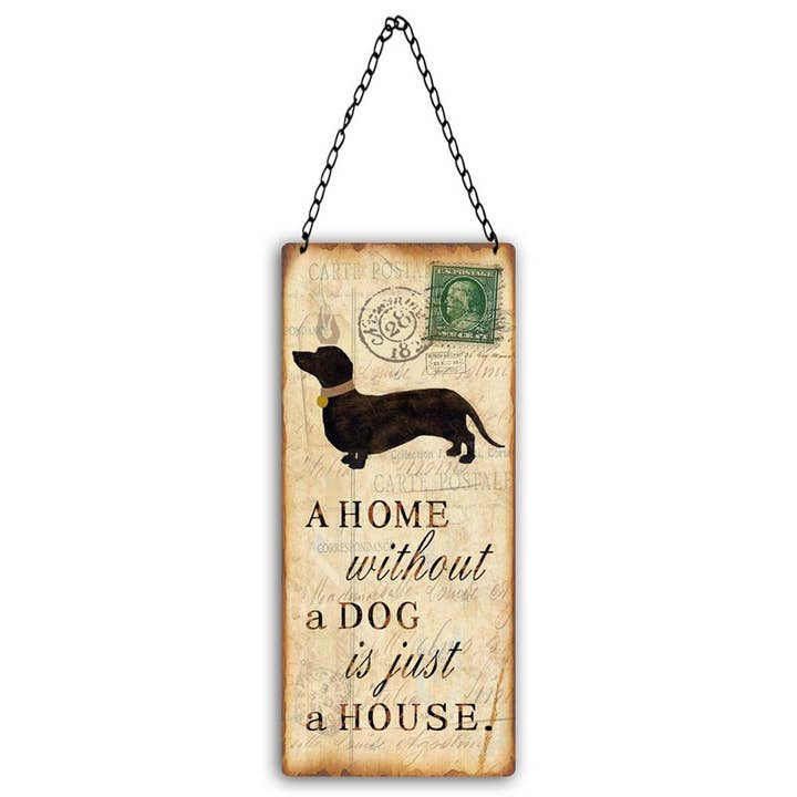 Metal sign dog 11x25 cm Isabelle Rose for wholesale by Isabelle Rose