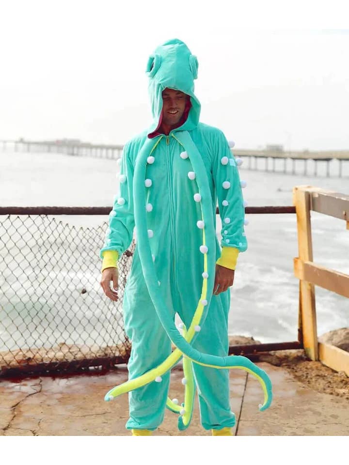 Tipsy Elves - Wholesale Costume - Unisex - Octopus Costume - Unisex Tentacle Halloween Jumpsuit