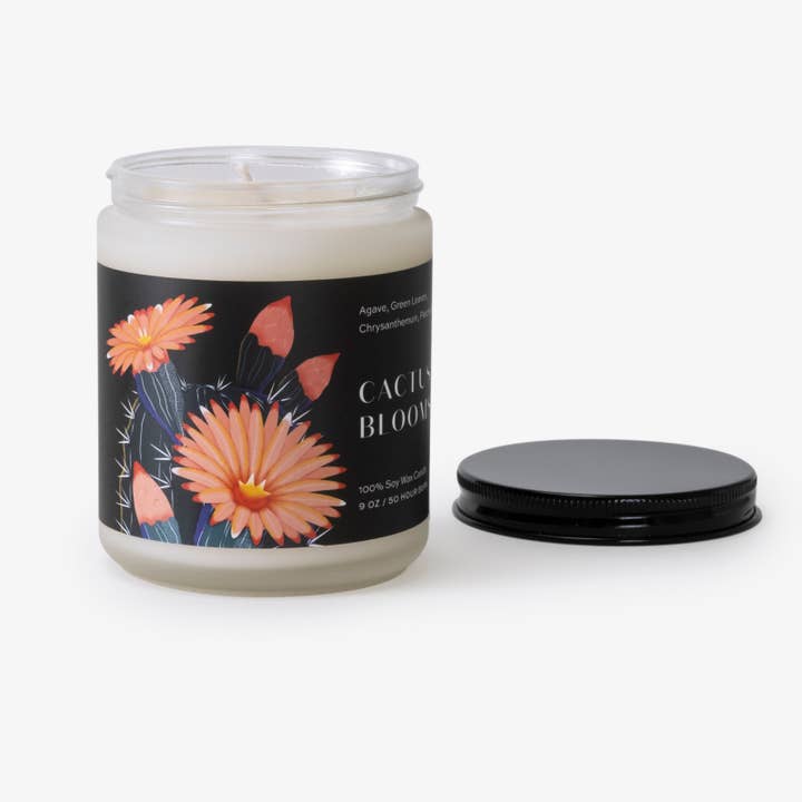 Cactus Blooms: 9 OZ Soy Candle for wholesale by Helia Fragrance