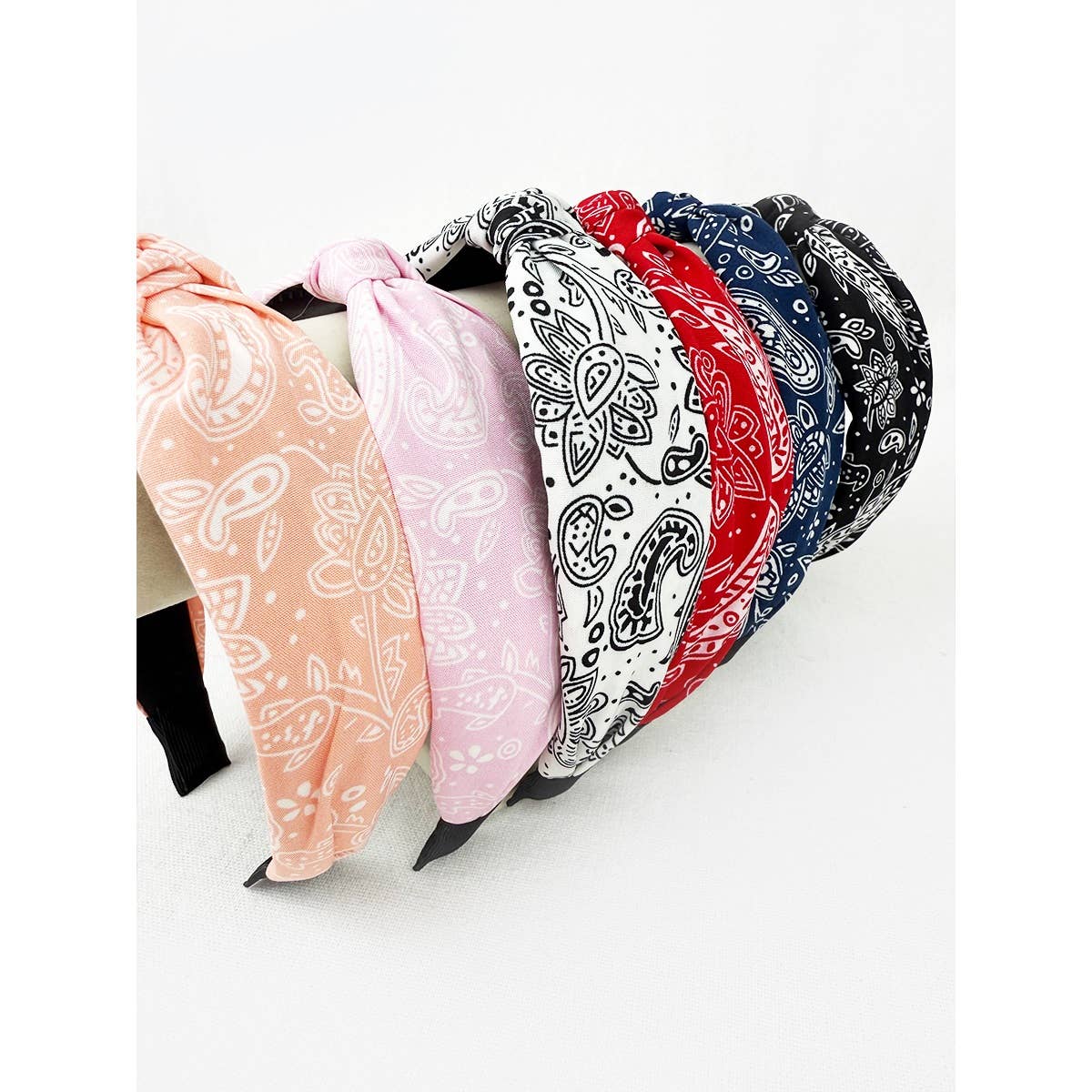 MIX COLOR All Year Long Bandana Knot Hairband for wholesale on Faire6