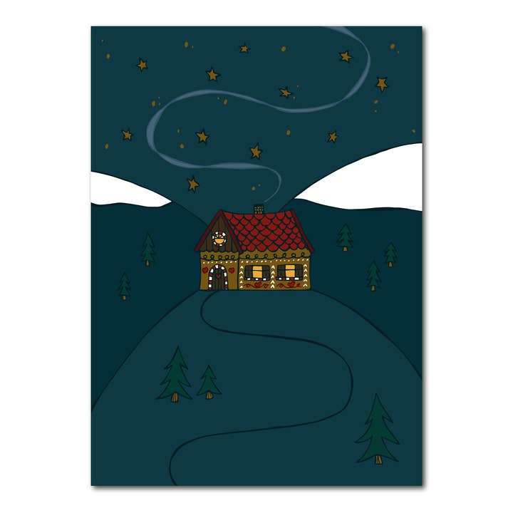 Gingerbread House | Christmas Card for wholesale by Studio Kvinna