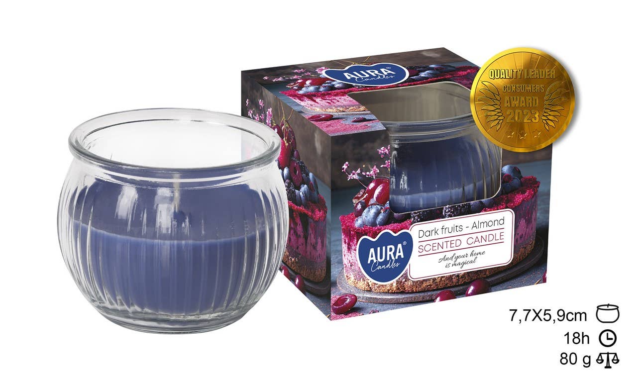 Esoterica Arte - Wholesale Jar/Filled Candle - Dark Fruit Glass Candle - Almond 18h (6 pcs.)0