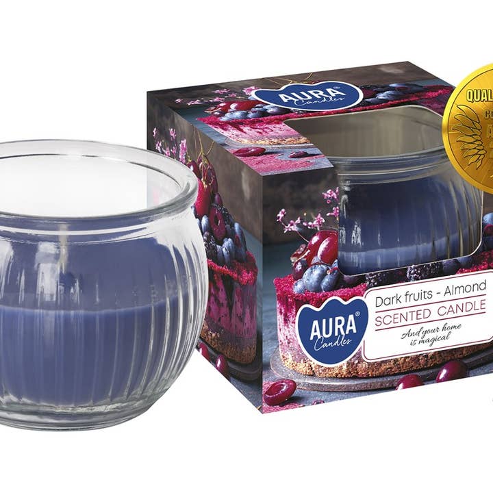 Esoterica Arte - Wholesale Jar/Filled Candle - Dark Fruit Glass Candle - Almond 18h (6 pcs.)