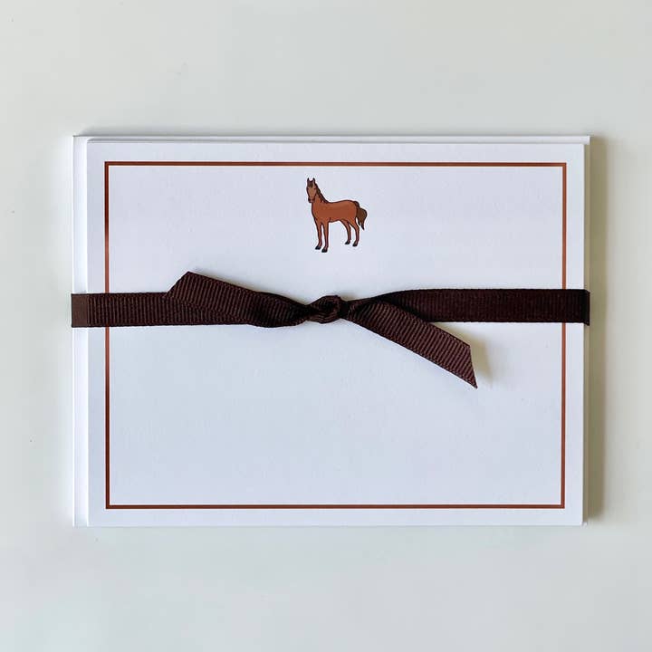 Horse - Flat Note Cards for wholesale by Georgetown Paperie