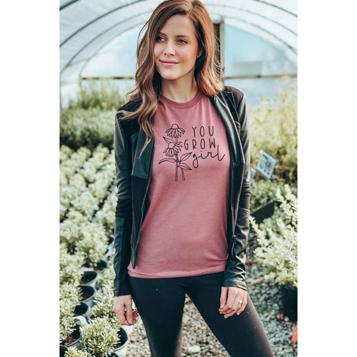 You Grow Girl Graphic Tee for wholesale by Bella Me