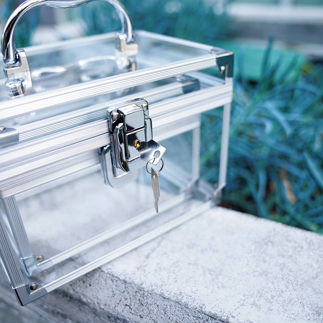 42POPS - Wholesale Makeup Storage Box - .2pc Set Locking Cosmetic Case w/ Key5