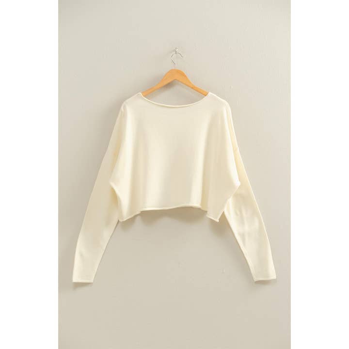 HYFVE - Wholesale Knit Sweater - Women's - Wide Neck Drop Shoulder Relaxed Fit Sweater6