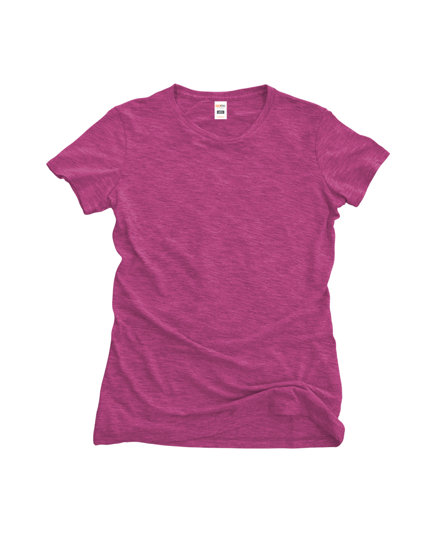 GOEX Apparel - Wholesale T-Shirt - Women's - Ladies Short Sleeve Triblend Tee13
