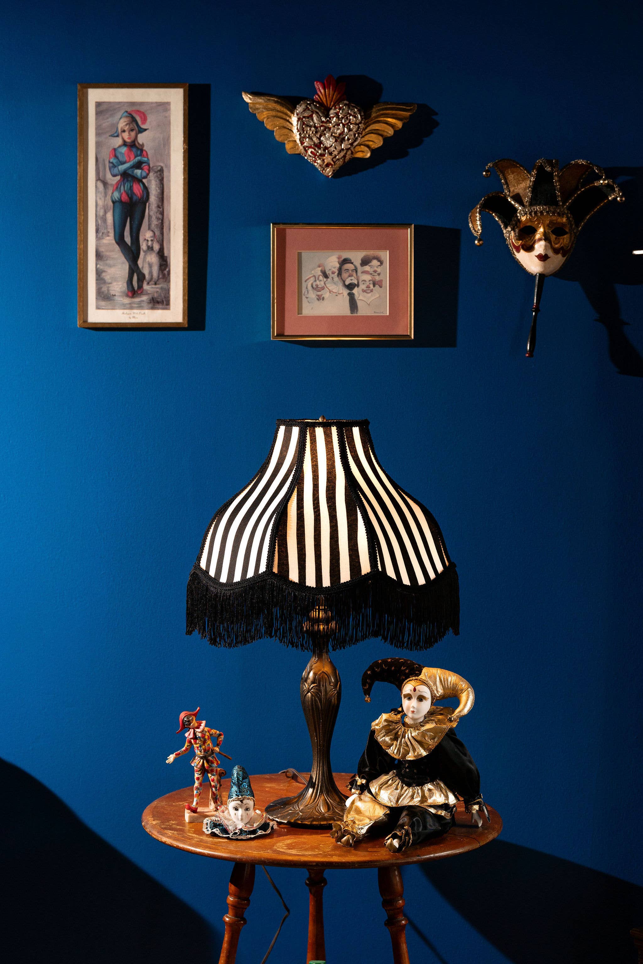 Not Your Grandma's Lampshades - Wholesale Lamp Shade - Black & White Stripes Lampshade ~ Victorian Style1