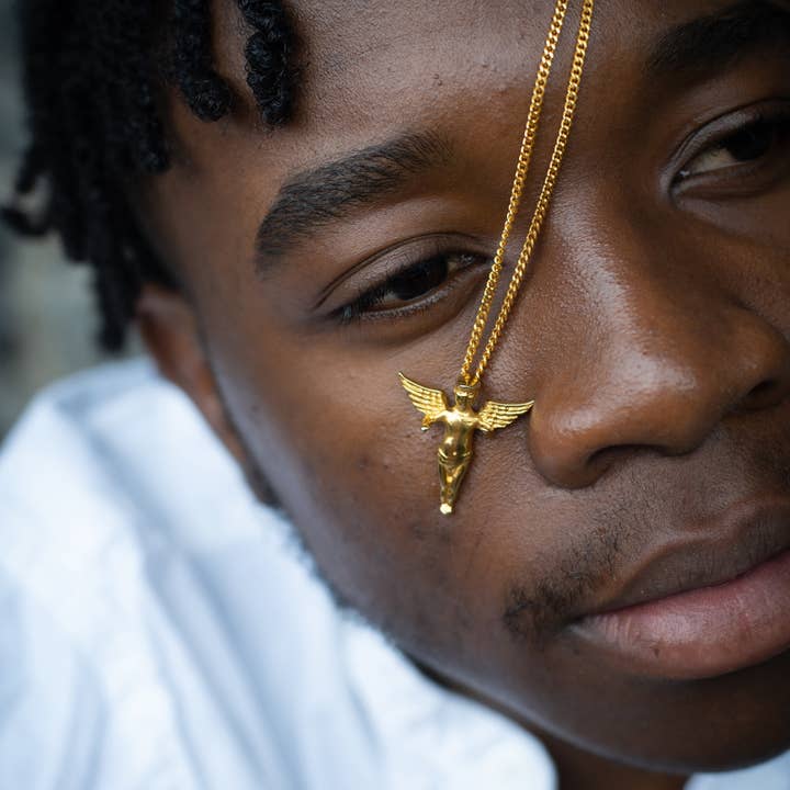 Ängel guldpläterat stål halsband för wholesale av Maral Kunst