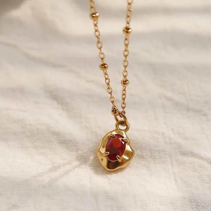 Flânerie by MAIQ - Wholesale Pendant/Charm Necklace - Ryleigh 18K Gold Non-Tarnish Petite CZ Necklace