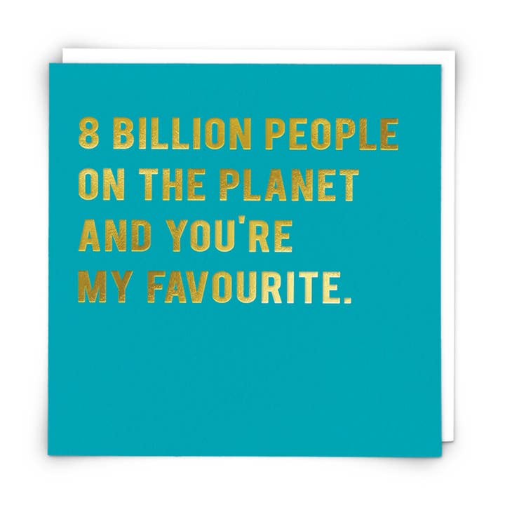 Tarjeta de felicitación de 8 mil millones para venta al por mayor de Redback Cards UK