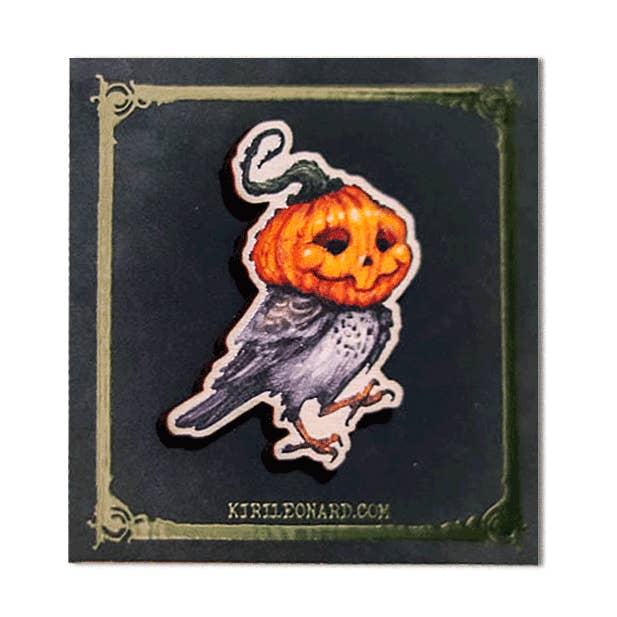 Sparrow Pin mit Kürbismoden für den Großhandel von Valkiri LLC