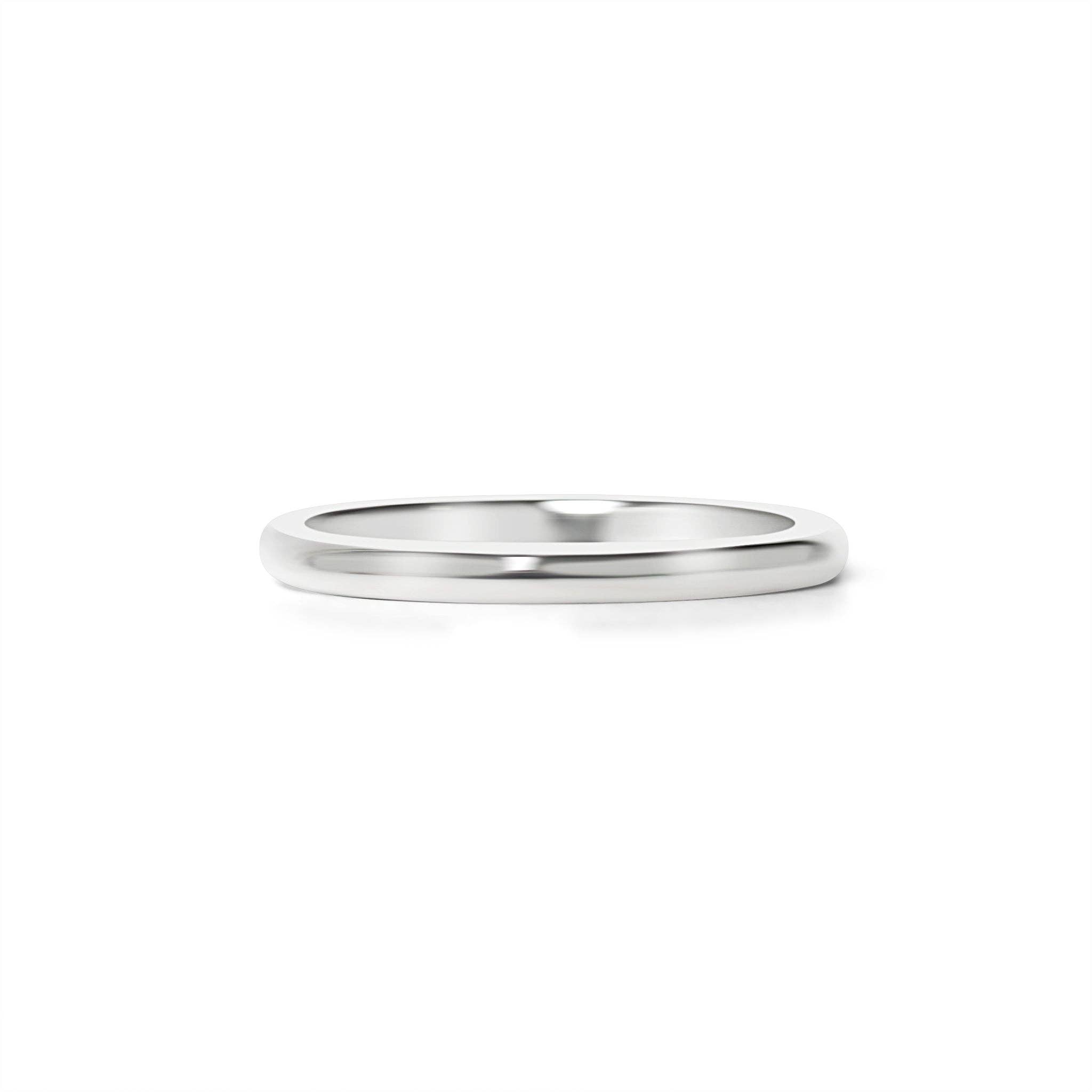 WJW - Wholesale Band/Stacked Ring - Highly Polished Rounded Stainless Steel Blank Ring 2mm - 6mm1