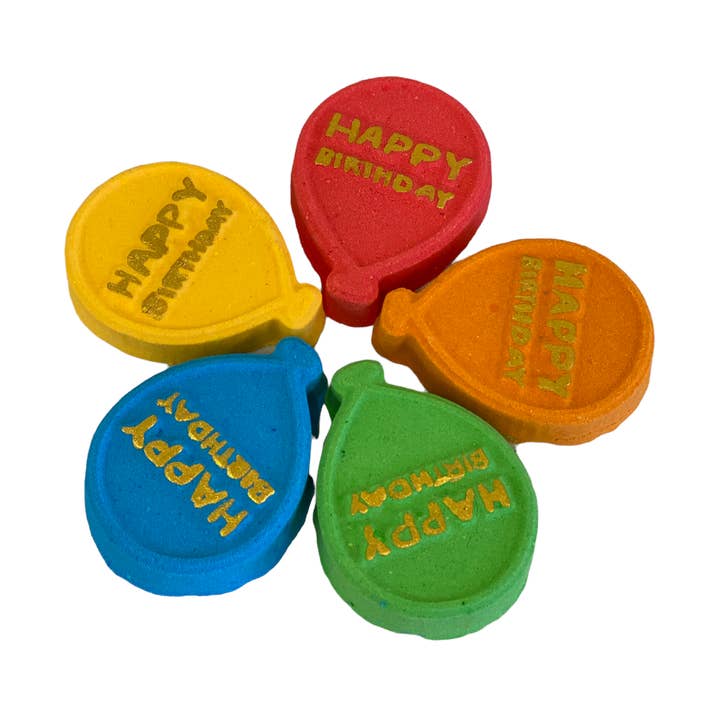 Birthday Balloon Bath Bomb for wholesale by Scrub Cosmetics