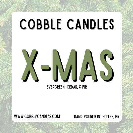 X-MAS for wholesale by Cobble Candles