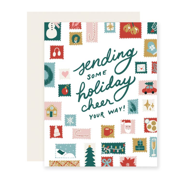 Slightly Stationery - Wholesale Christmas Card - Holiday Stamps Card | Christmas Card