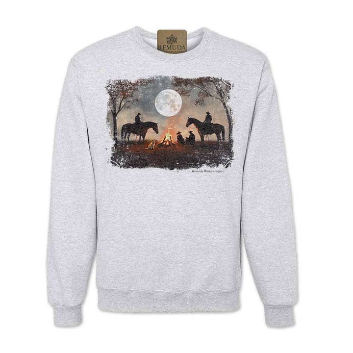 Bonfires & Broomtails - Western Adult Unisex Sweatshirt for wholesale by Remuda Western Wear