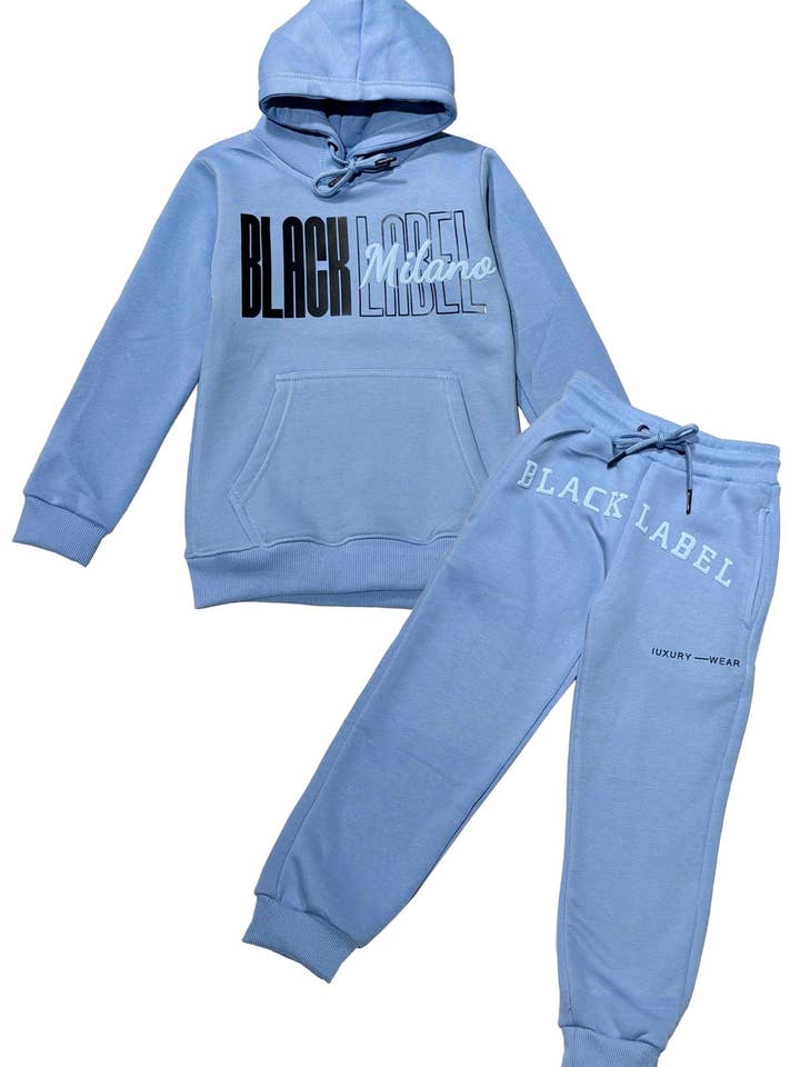 Kids Black Label BL Milano Hoodie and Jogger Set for wholesale by Black Label x Raw