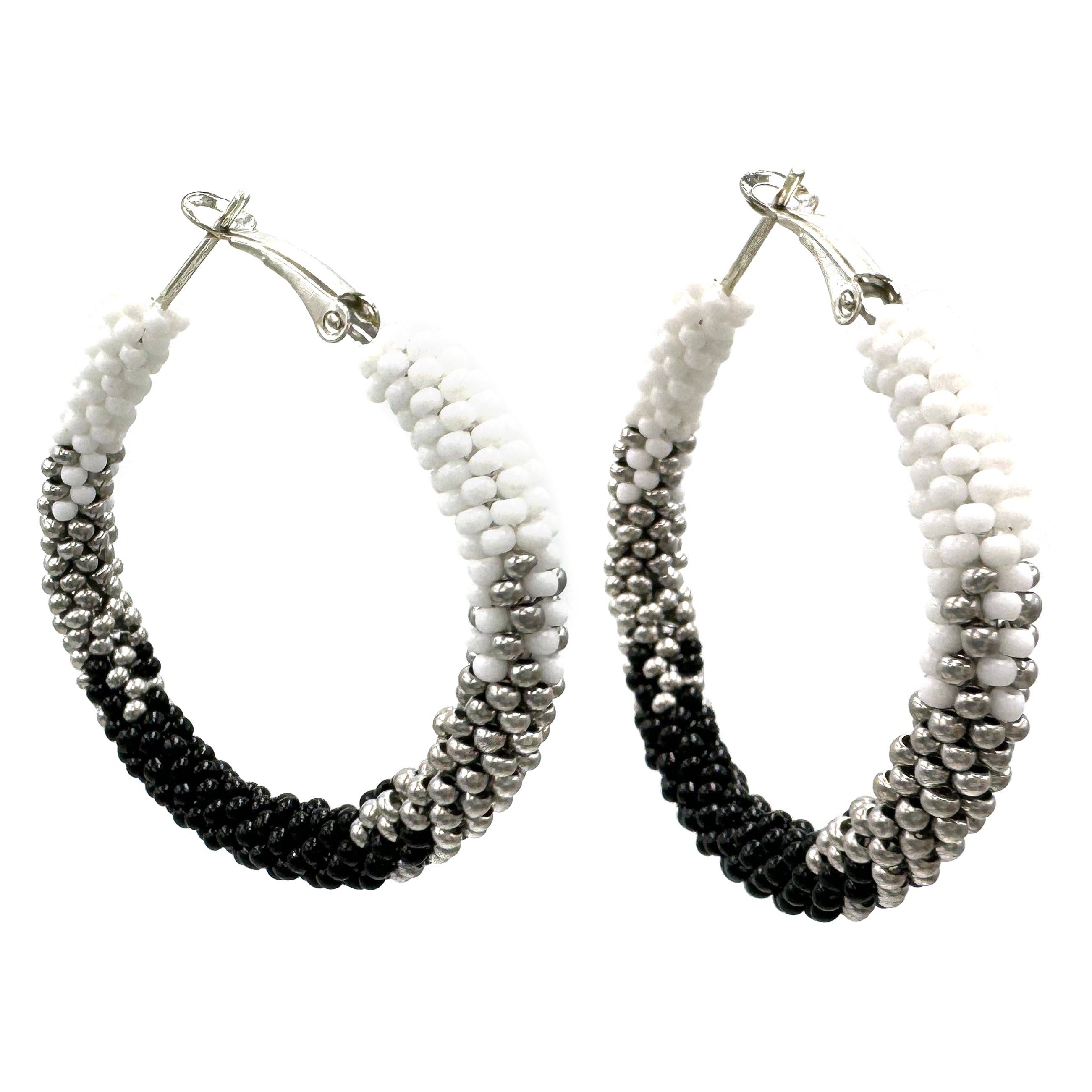 Lunar Deer - Wholesale Hoop Earrings - Colorful Seed Bead Hoop Earrings1