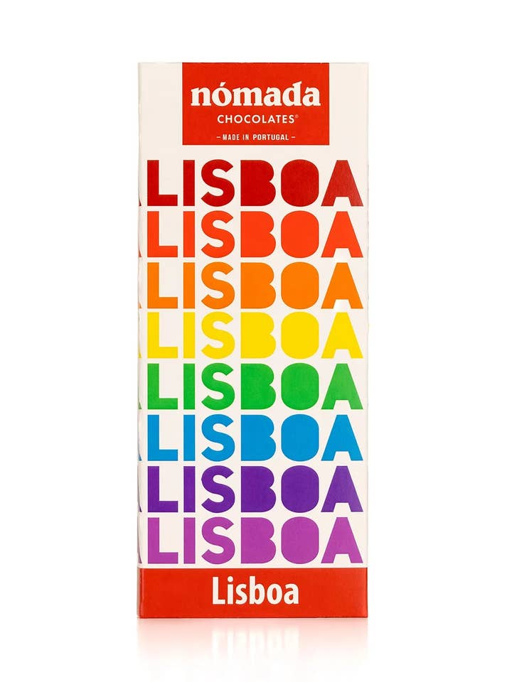 "Färger av Lissabon" - Mjölkchoklad 100g för wholesale av Nómada Chocolates