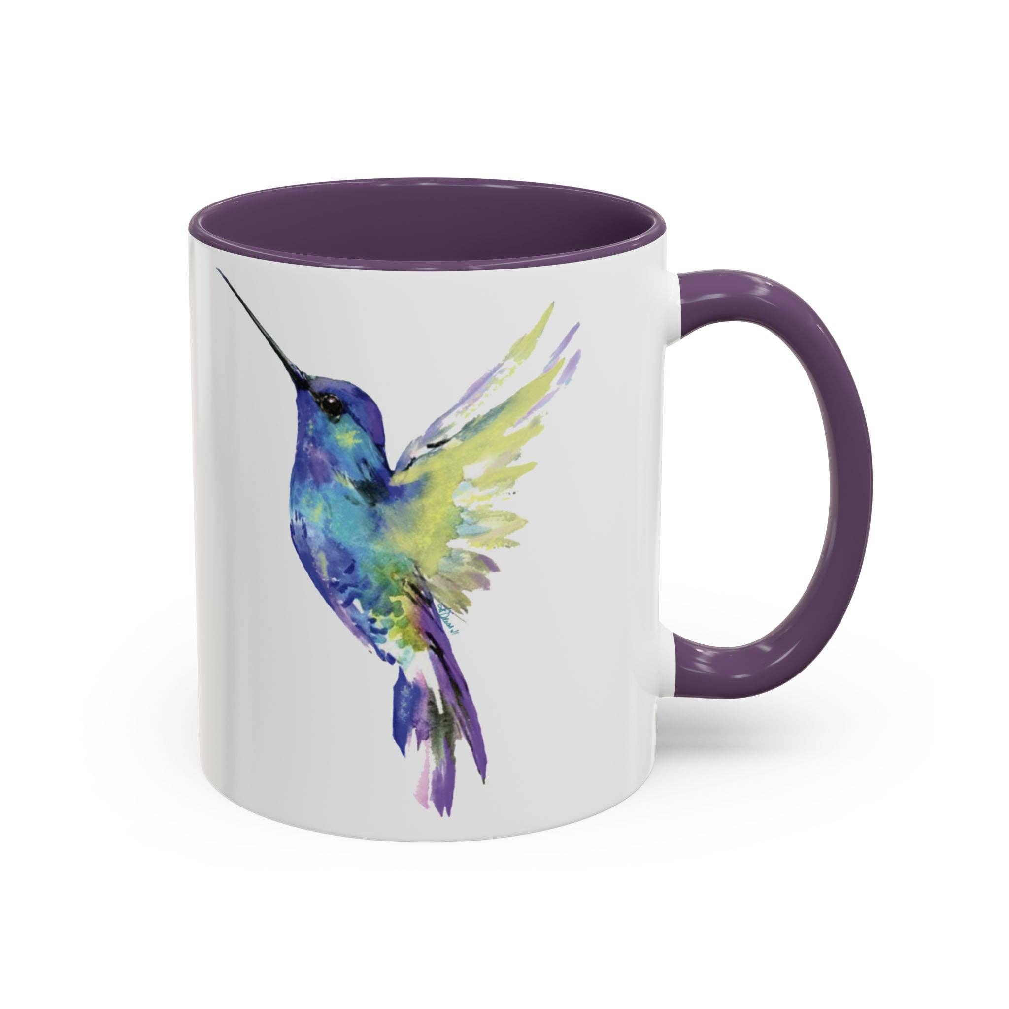 Blue Cava - Wholesale Coffee Mug - Hummingbird Two Tone Ceramic Mug - 11oz & 15oz11