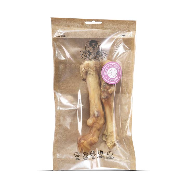 Petisco Natural para cães - Pés de cordeiro por atacado de Mr.Bones - Natural Pet Products