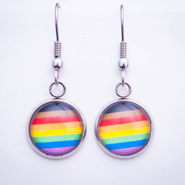 Crafty Queer Studio - Wholesale Stud/Post Earrings - Inclusive rainbow LGBTQ+ earrings - stud or dangle5