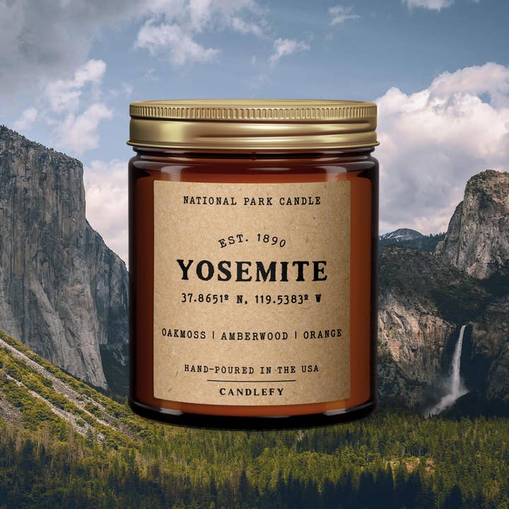 Candlefy - Wholesale Jar/Filled Candle - Yosemite National Park Candle