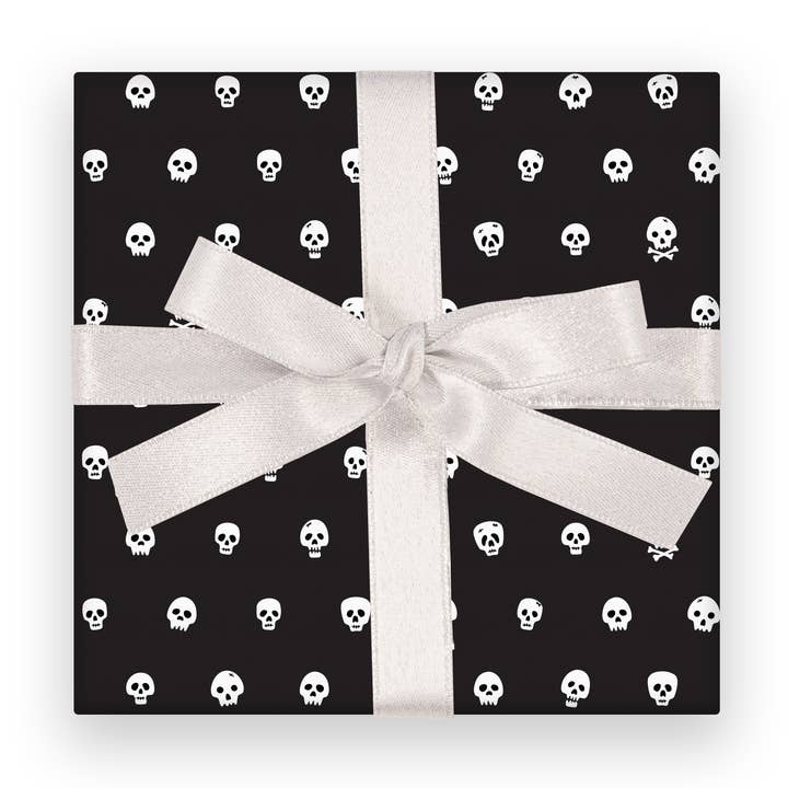 Papel de regalo de Halloween con diseño de calavera para venta al por mayor de RubiaRojo