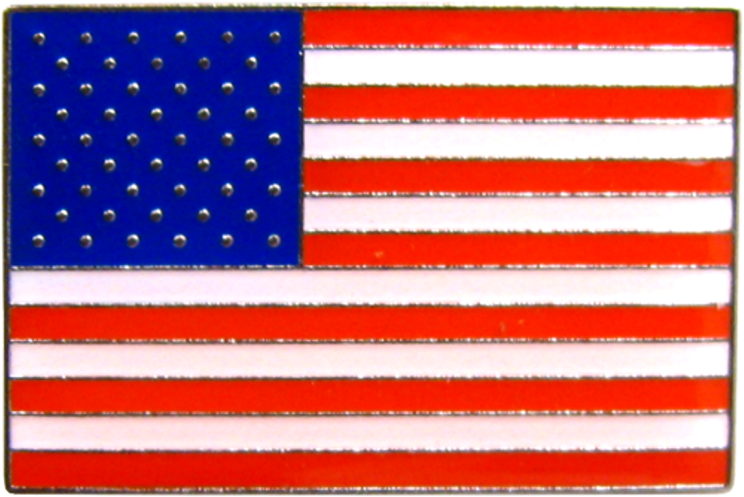 Square Deal Recordings & Supplies - Wholesale Lapel Pin/Button - Enamel Pin - Flag - USA United States of America American 1"0