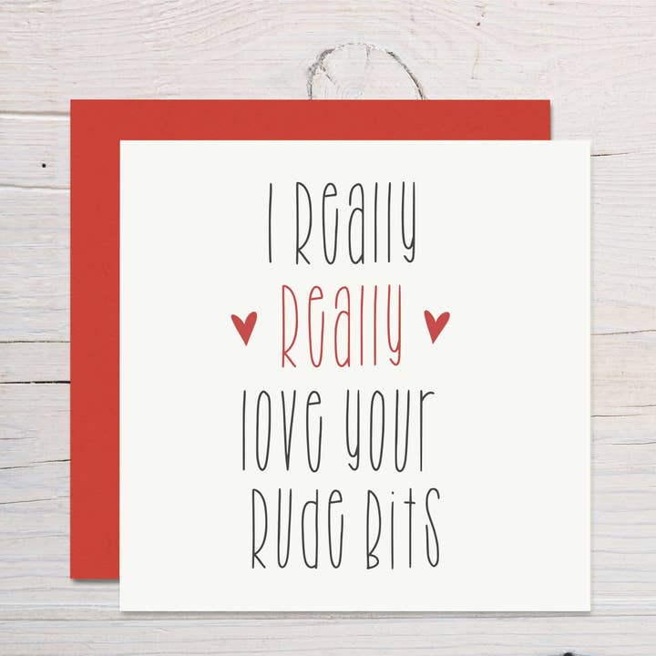 I Really Really love your Rude Bits Card for wholesale by Parsy Designs
